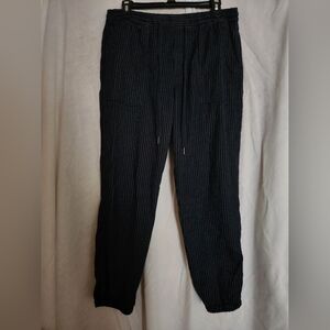 Women's Black Striped Pants